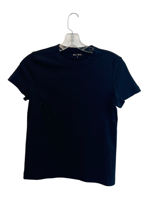 DL1961 Size Small Black No Fabric Tag Short Sleeve Crew Neck T Shirt Top Black / Small