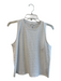 Splendid Size Small White Viscose Sleeveless Round Neck Textured Top White / Small