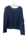 Splendid Size Small Navy No Fabric Tag Long Sleeve Round Split Neck Top Navy / Small