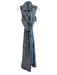 DL1961 Size XS Blue Denim Cotton Sleeveless Collared Belted Dress Blue Denim / XS