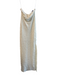 L Space Size Small Cream No Fabric Tag Strapless Textured Neck Tie Dress Cream / Small