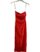 Vix Paula Hermanny Size XS Orange Red Viscose Strapless stretch back panel Dress Orange Red / XS