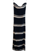 L Space Size Small Black & White Cotton Strapless Stripe Half Lined Maxi Dress Black & White / Small
