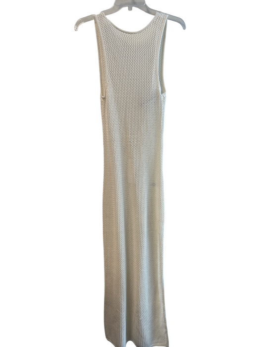 L Space Size Small Ivory Cotton Sleeveless Scoop Back Unlined Maxi Dress Ivory / Small