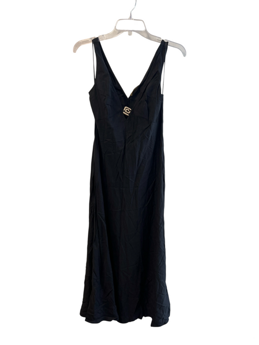 Rails x L Space Size Small Black No Fabric Tag Gold hardware V Neck V Back Dress Black / Small
