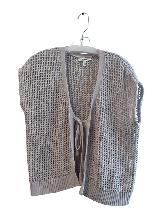Splendid Size Small Lavendar No Fabric Tag Drop Shoulder Open Knit Top Lavendar / Small