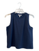 Splendid Size Small Navy Viscose Round Neck Sleeveless Textured Top Navy / Small