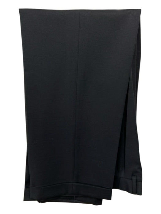 Canali Black Wool Solid Double Breasted Men's Suit 48R