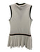 Varley Size S White, Green, Pink Polyester Blend Contrast Trim V Neck Dress White, Green, Pink / S