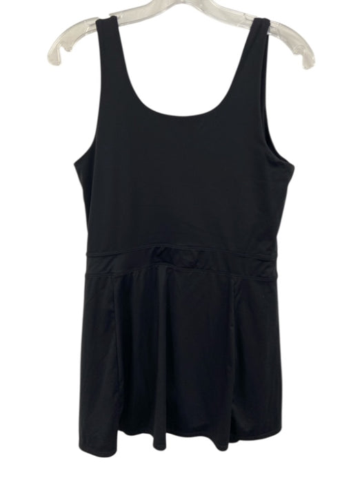 Splits 59 Size M Black Nylon Blend Built in Shorts Scoop Neck Athletic Dress Black / M