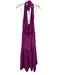 ME+EM Size 8 Fuchsia Pink Cotton Shirred Waist Halter Plunge Maxi Dress Fuchsia Pink / 8