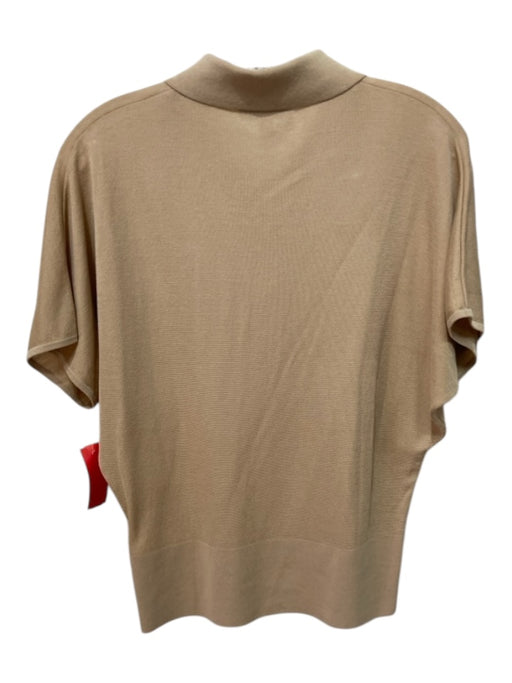 COS Size M Taupe Lyocell Polo Top Taupe / M