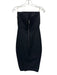 Rick Owens Size 4 Black Cotton Blend Strapless Darted Pocketed Bodycon Dress Black / 4