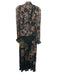 Rococo Sand Size S Black & Multi Viscose Blend Floral Metallic Thread Dress Black & Multi / S