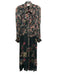 Rococo Sand Size S Black & Multi Viscose Blend Floral Metallic Thread Dress Black & Multi / S