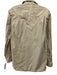 Nili Lotan Size S Khaki Beige Cotton Long Sleeve Button Up Collared Shirt Top Khaki Beige / S