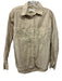 Nili Lotan Size S Khaki Beige Cotton Long Sleeve Button Up Collared Shirt Top Khaki Beige / S