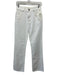 Nili Lotan Size 26 Cream White Cotton Denim High Waist Button & Zip Fly Jeans Cream White / 26