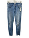Mother Size 26 Medium light wash Cotton Blend Denim Raw Hem Slim Jeans Medium light wash / 26