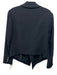 Derek Lam 10 Crosby Size 2 Black Triacetate Blend One Button Cropped Back Jacket Black / 2