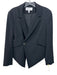 Derek Lam 10 Crosby Size 2 Black Triacetate Blend One Button Cropped Back Jacket Black / 2