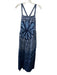Sea New York Size XS Blue & White Cotton Tie Dye Sleeveless Y Back Dress Blue & White / XS