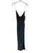 Retrofete Size XS Dark Blue Viscose Sequined Spaghetti Strap Front Slit Gown Dark Blue / XS