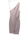 Nicholas Size 4 Light Pink Viscose Blend One Shoulder Gathered Pleating Dress Light Pink / 4