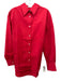 Soldout.nyc Size Small Red Cotton Long Sleeve Button Up Collared Shirt Top Red / Small