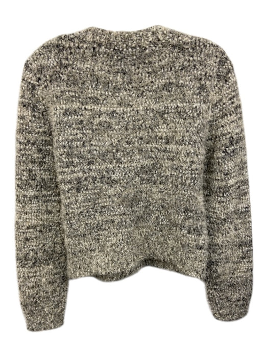 L'agence Size S Gray Polyester Blend Gold Tone Hardware Marled Cardigan Gray / S