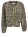 L'agence Size S Gray Polyester Blend Gold Tone Hardware Marled Cardigan Gray / S