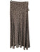Isabel Marant Size 36 / S Brown & Cream Silk Blend Back Zip Side Slit Maxi Skirt Brown & Cream / 36 / S