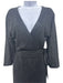 Maria Lucia Hohan Size 4 Black Silk Blend Fully Sequined Long Puff Sleeve Gown Black / 4