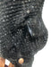 Maria Lucia Hohan Size 4 Black Silk Blend Fully Sequined Long Puff Sleeve Gown Black / 4