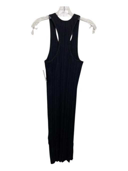 Acne Studios Size S Black Viscose Blend Ribbed Sleeveless Dress Black / S