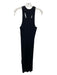 Acne Studios Size S Black Viscose Blend Ribbed Sleeveless Dress Black / S