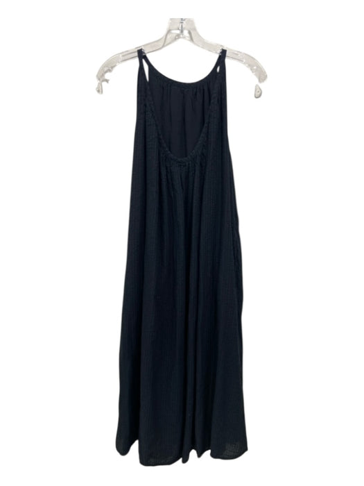 Jenni Kayne Size XS Black Cotton & Rayon Striped Sleeveless Dress Black / XS