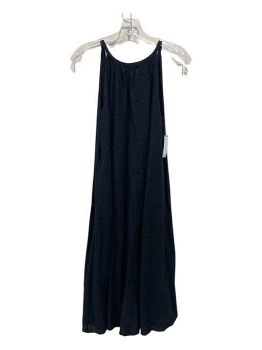 Jenni Kayne Size XS Black Cotton & Rayon Striped Sleeveless Dress Black / XS