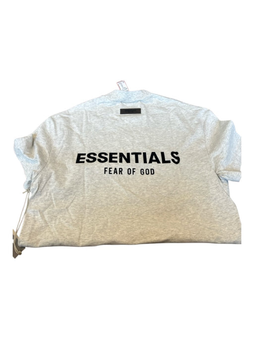 Essentials NWT Size XS Light Gray & Black Cotton logo Heathered Men's T-Shirt Light Gray & Black / XS