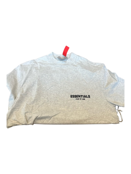 Essentials NWT Size XS Light Gray & Black Cotton logo Heathered Men's T-Shirt Light Gray & Black / XS