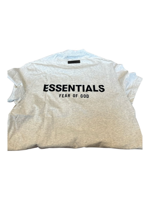 Essentials NWT Size XS Light Gray & Black Cotton logo Heathered Men's T-Shirt Light Gray & Black / XS