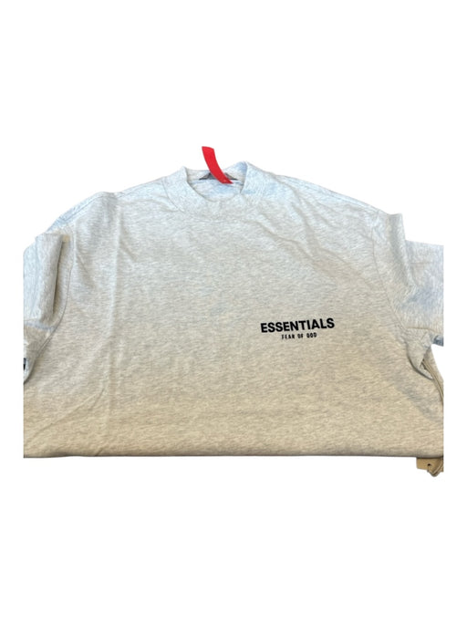 Essentials NWT Size XS Light Gray & Black Cotton logo Heathered Men's T-Shirt Light Gray & Black / XS