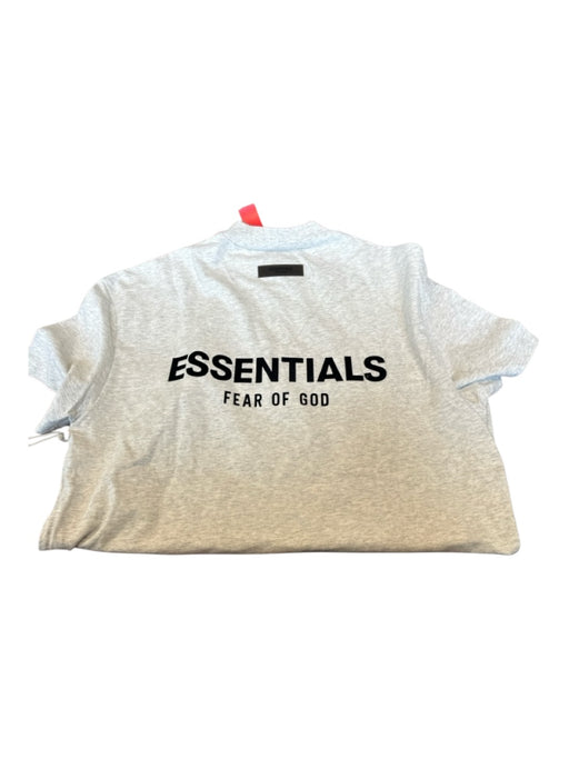 Essentials NWT Size XS Light Gray & Black Cotton logo Heathered Men's T-Shirt Light Gray & Black / XS