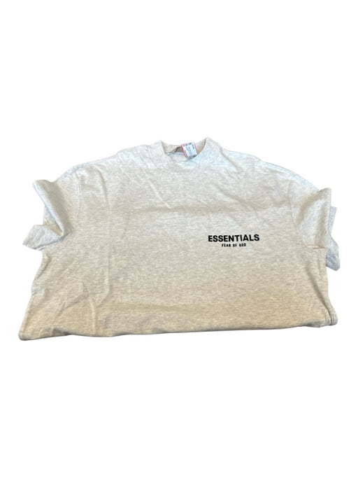 Essentials NWT Size XS Light Gray & Black Cotton logo Heathered Men's T-Shirt Light Gray & Black / XS