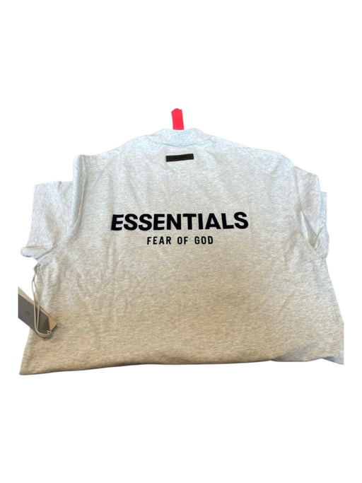 Essentials NWT Size S Light Gray & Black Cotton logo Heathered Men's T-Shirt Light Gray & Black / S