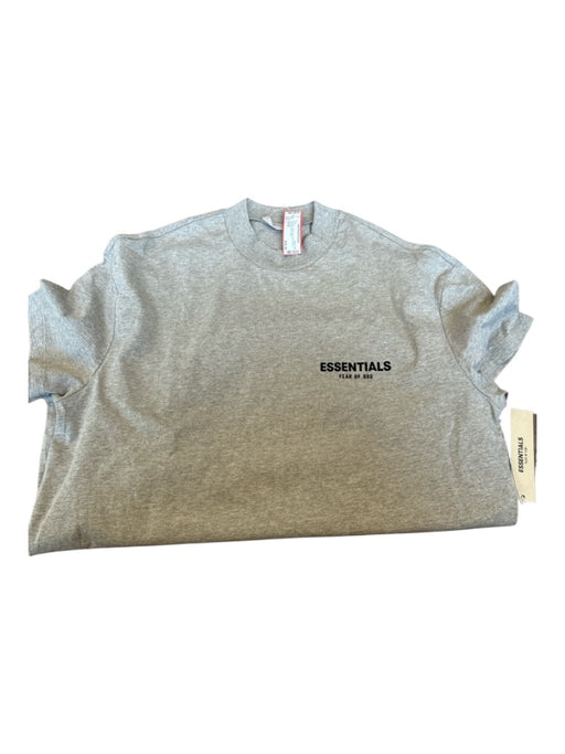 Essentials NWT Size L Gray Cotton logo Heathered Men's T-Shirt Gray / L