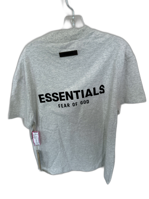 Essentials NWT Size XS Light Gray & Black Cotton Heathered Logo Men's T-Shirt Light Gray & Black / XS