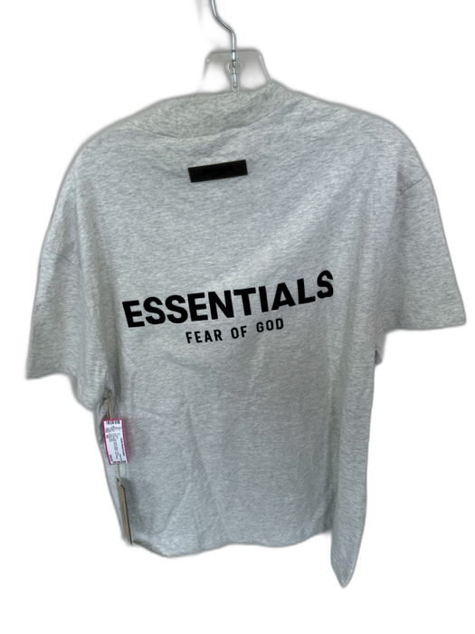 Essentials NWT Size XS Light Gray & Black Cotton Heathered Logo Men's T-Shirt Light Gray & Black / XS