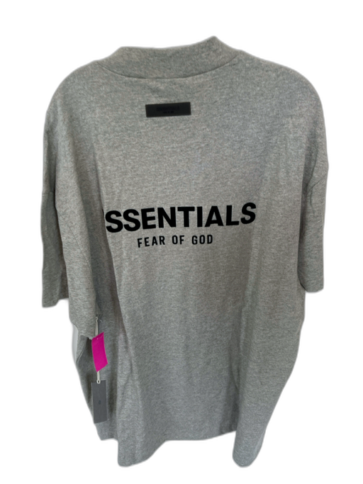 Essentials NWT Size L Dark Gray & Black Cotton Heathered Logo Men's T-Shirt Dark Gray & Black / L