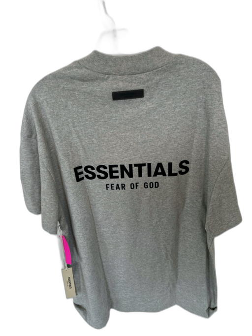 Essentials NWT Size XL Dark Gray & Black Cotton Heathered Logo Men's T-Shirt Dark Gray & Black / XL